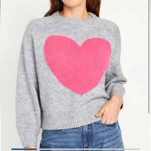 Cropped Crew-Neck Sweater